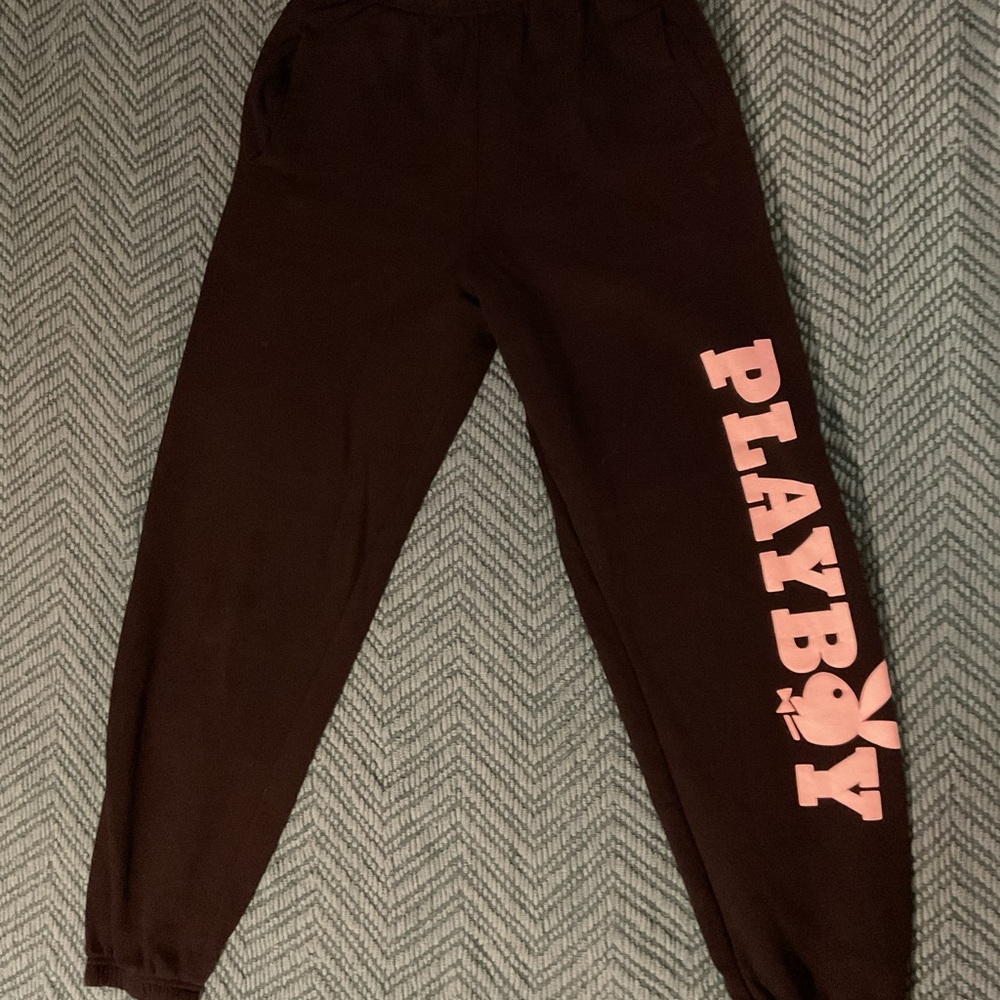 PLAYBOY Sweatpants with white Logo